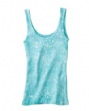 Splatter-Dyed Ladies Rib Tank Top - 100% ringspun cotton. 2x1 rib scoop neck in...