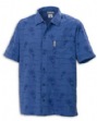 Snook Jacquard Print Mens Short-Sleeve Shirt - 65% cotton, 35% viscose jacquard...