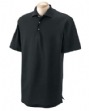 Mens Ottoman Stripe Polo - Wrinkle-free knit of 63% cotton, 37% polyester in a ...