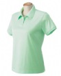 Ladies Malvern Jersey Solid Polo - The subtle sheen of mercerized 60s two-ply 1...