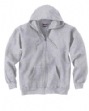 10 oz 90/10 Full-Zip Hood - 90% cotton, 10% polyester, 10 oz.; charcoal heather ...