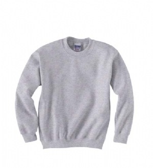 7.75 oz 50/50 Youth Crew Neck - 50% cotton, 50% polyester, 7.75 oz. air-jet spun yarn; double-needle stitching throughout; 1x1 athletic rib neck and cuffs with Lycra 