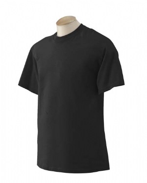 6.1 oz Ultra Cotton Tall T-shirt - 100% cotton, 6.1 oz. preshrunk. Double-needle stitching throughout; seamless topstitched collar; taped neck and shoulders; sport grey is 90% cotton, 10% polyester.