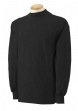 6.1 oz Ultra Cotton Long-Sleeve Mock T-shirt - 100% cotton, 6.1 oz. preshrunk. ...