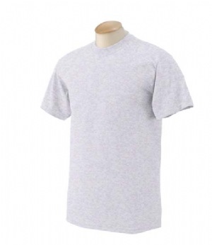 5.6 oz 50/50 Ultra Blend T-shirt - 50% Preshrunk cotton, 50% polyester, air-jet-spun yarn.  Double-needle stitching on collar and bottom hem; shoulder-to-shoulder tape.