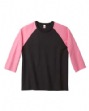 Ladies 5.5 oz Comfortsoft Cotton 3/4 Sleeve Raglan T-shirt - 100% heavyweight, ...