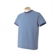 Avalon Heather Ringer T-shirt - 50% rugged cotton, 50% polyester jersey. Garment...