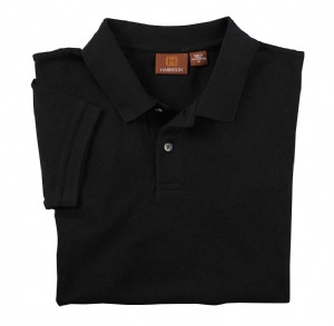6 oz Cotton Piqu Youth Short-Sleeve Polo - 100% Cotton, 6.0 oz. Topstitching throughout; horn-style buttons; side seams for a gently contoured fit.