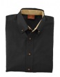 Mens Long-Sleeve Twill Shirt with Stain Release - 55% cotton, 45% polyester wit...