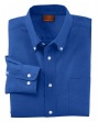 Mens Long-Sleeve Oxford with Stain Release - 65% cotton, 35% polyester with sta...