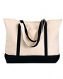 Canvas Tote with Contrasting Trim - 16 oz., cotton canvas tote with contrasting ...