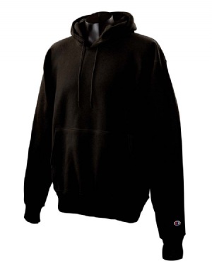 12 oz 82/18 Reverse Weave Hood - 82% cotton, 18% polyester, 12.0 oz. extra-heavy, low-shrink fleece; full athletic cut; side gussets; "c" logo above left cuff; 3 3/4" rib cuffs and waistband; silver grey is 81% cotton, 17% polyester, 2% black rayon; drawcord hood with metal grommets; muff pocket.