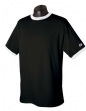 5.7 oz Cotton Tagless Ringer T-shirt - 100% cotton, 5.7 oz. 1x1 rib set-in contr...