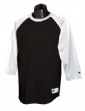 5.7 oz Cotton Tagless Raglan Baseball T-shirt - 100% cotton, 5.7 oz. contrasting...