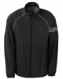 Men's ClimaProof 3-Stripes Full-Zip Jacket - 100% polyester, weft stretch y...