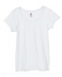 Women's 1x1 Baby Rib Scoop Neck T-Shirt - 5.8 oz., 100% combed ringspun cott...