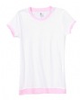 Women's Claudette Sheer Jersey Longer-Length 2-in-1 T-Shirt - 3.2 oz., 100% ...