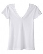 Women's Cecilia Double V Sheer Jersey T-Shirt - 3.2 oz., 100% combed ringspu...