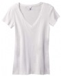 Women's Lidia Tissue Jersey Deep V-Neck T-Shirt - 3 oz., 100% cotton tissue ...