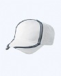 Athletic Cap - Cotton front panels and mesh back. Piping detail. Velcro closure...
