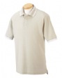 Men's Tipped Performance Plus Pique Polo - 100% combed ringspun cotton. Perf...