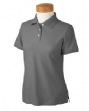 Women's Recycled Pima Melange Pique Polo - 55/45 recycled cotton/recycled po...