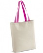 12 oz. Canvas Tote with Contrasting Handles - 12 oz., 100% cotton. Natural body ...