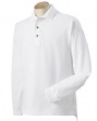 Men's 100% Heavy Pique Long-Sleeve Sport Shirt - 100% ringspun Egyptian cott...