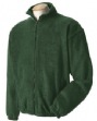 Full-Zip Fleece Jacket - 8.5 oz. polyester fleece with nonpilling face. Heavy-du...