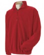 Quarter-Zip Pullover Fleece Jacket - 8.5 oz. polyester fleece with nonpilling fa...