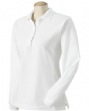 Women's 100% Heavy Pique Long-Sleeve Sport Shirt - 100% ringspun Egyptian co...