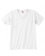 Women's Combed Ringspun V-Neck T-Shirt - 5.5 oz., 100% combed ringspun cotto...