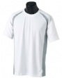 Men's Short-Sleeve Colorblock T-Shirt - 4.3 oz., 100% polyester birdseye kni...