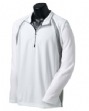Men's Long-Sleeve Half-Zip Pullover - 5 oz., 100% polyester circle knit jacq...