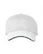 6-Panel Sandwich Cap - 100% brushed cotton twill. 6-panel. Unstructured. Two-ton...