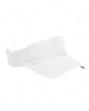 Washed Twill Visor - 100% washed cotton twill. 3-panel. Self-fabric two-piece Ve...
