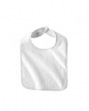 Infant Snap Bib - 100% cotton terry. Contrasting binding (except White/White). R...