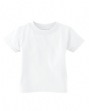 Infant Short-Sleeve T-Shirt - 5.5 oz., 100% cotton jersey. Ribbed crew neck. Dou...